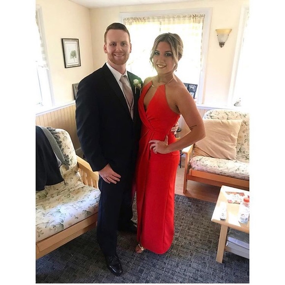 JS Collection Red Floor Length Gown - Picture 2 of 6